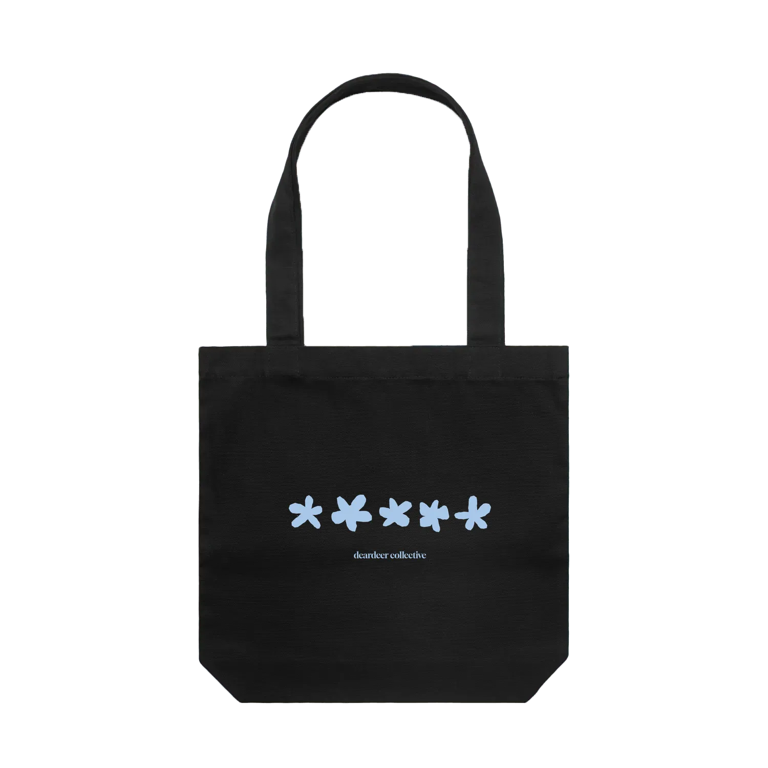 Black front flat lay