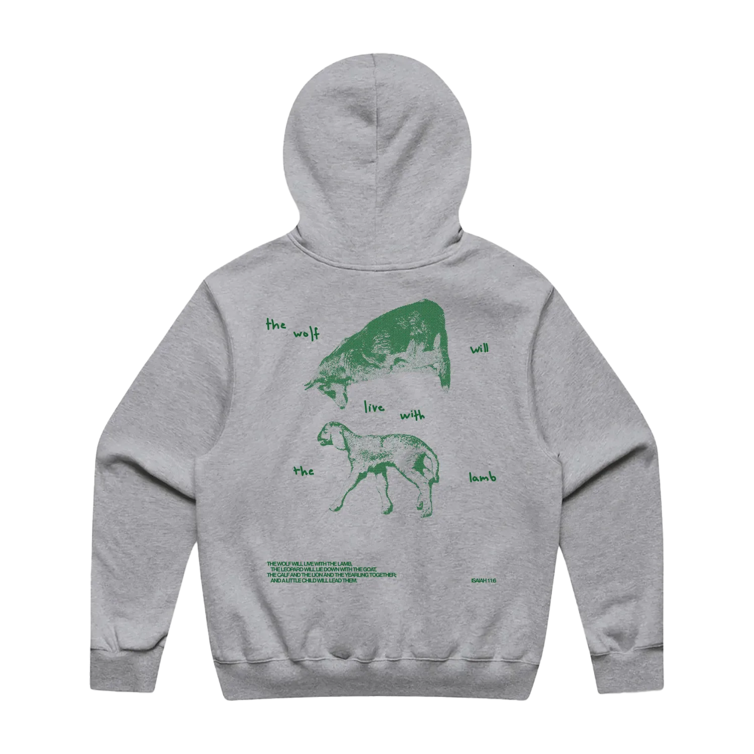 The Wolf and the Lamb - Green and Grey