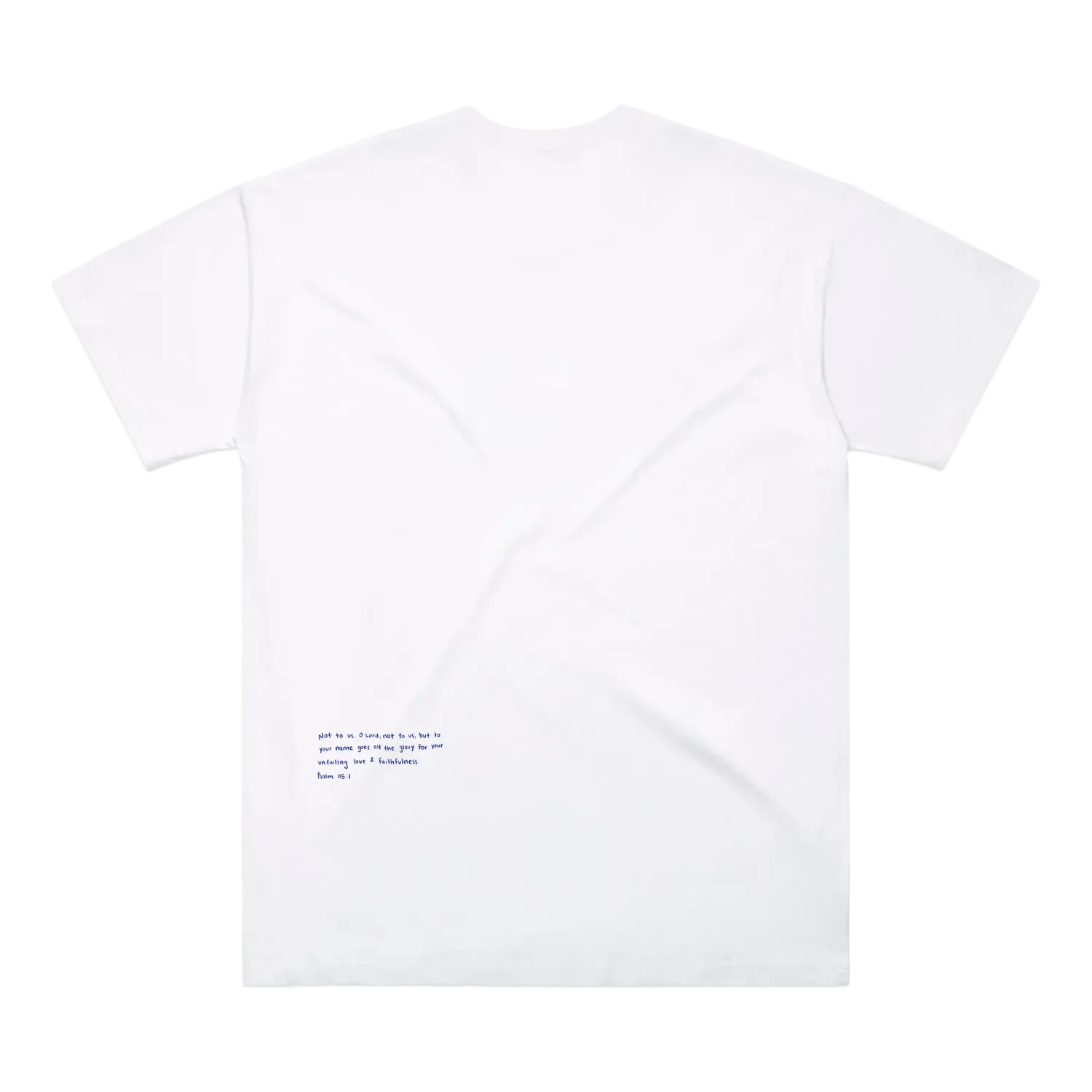 White back flat lay